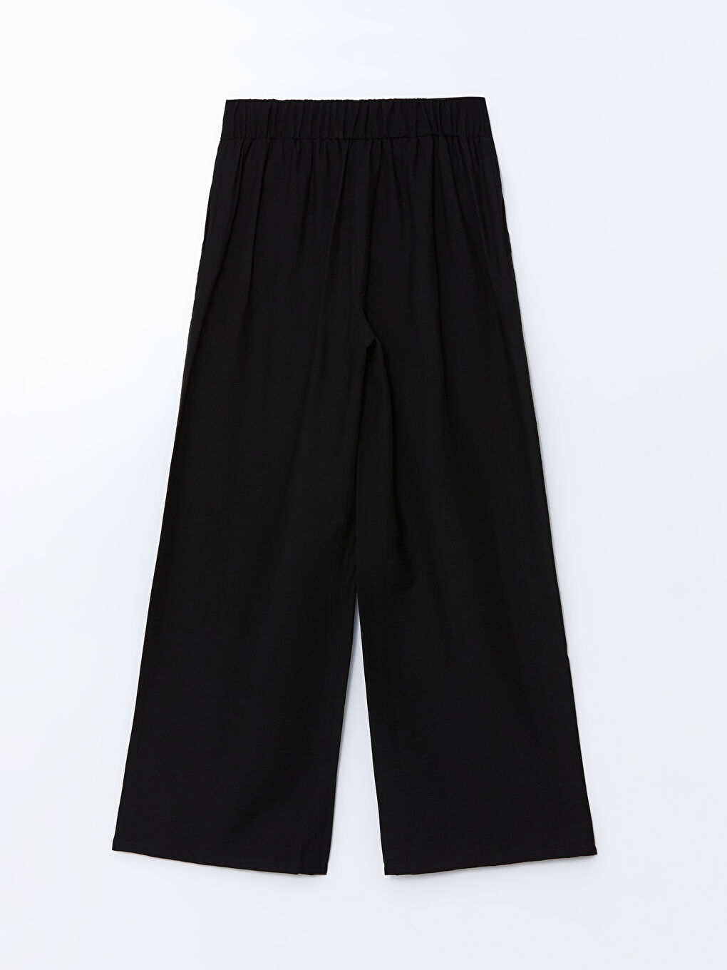 Wide Leg Women Trousers With Elastic Waist -S5G514Z8-RQL