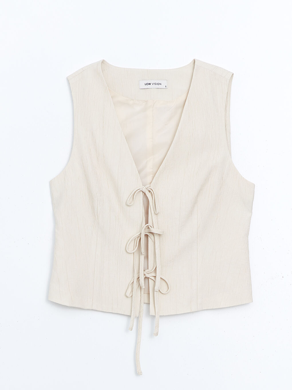 V-Neck Women's Waistcoat -S5G518Z8-MSD