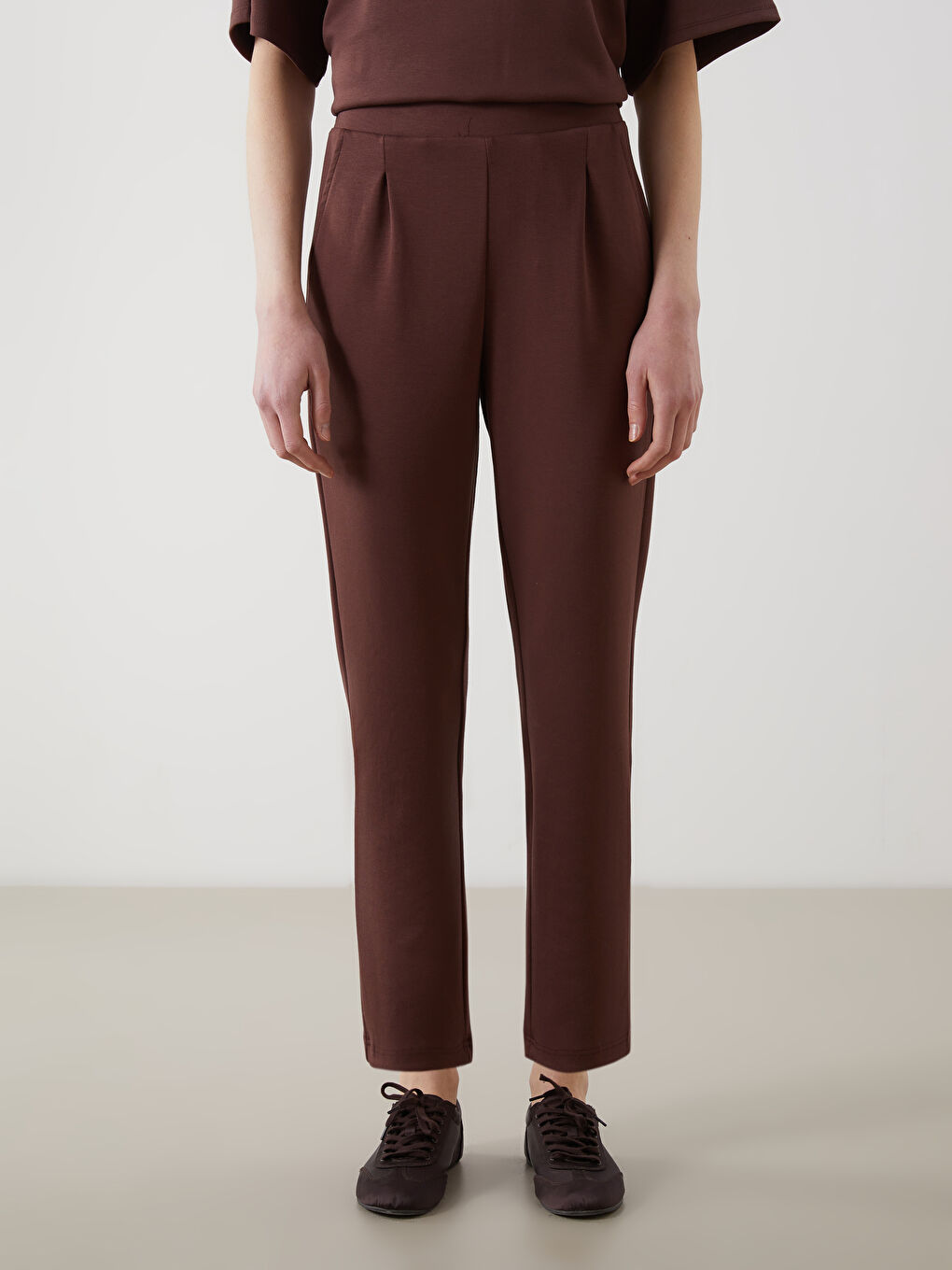 Women's Elastic Waist Sweatpants -S5G524Z8-HGT