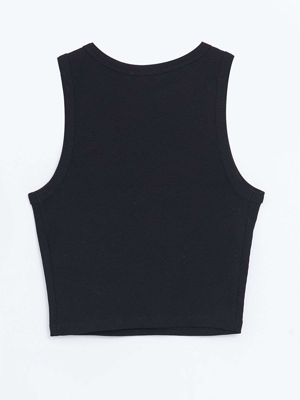 Crew Neck Textured Women's Crop Top -S5G526Z8-CVL