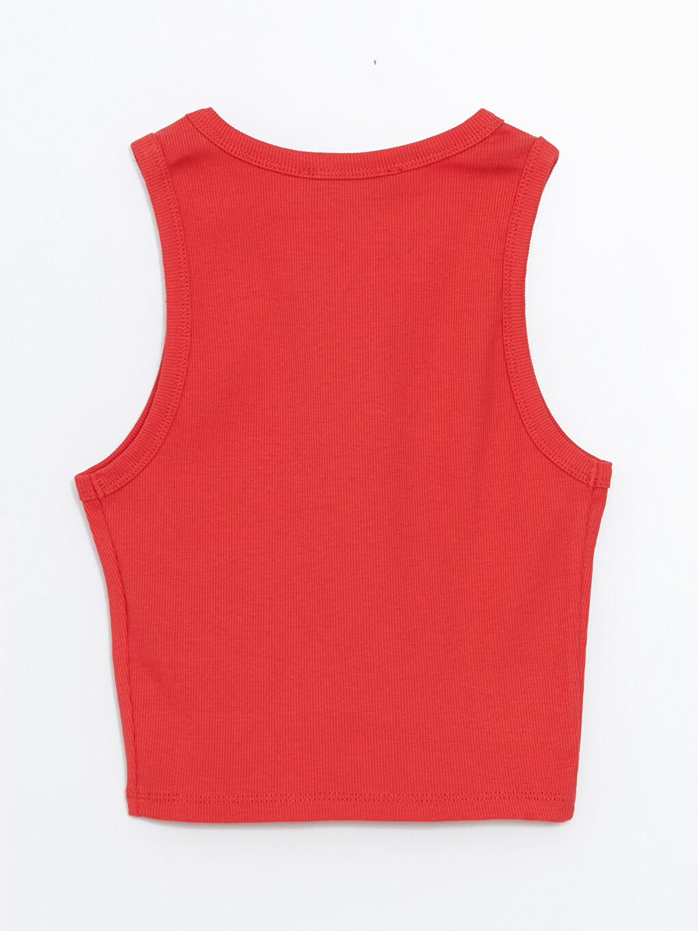 Crew Neck Textured Women's Crop Top -S5G526Z8-GRQ