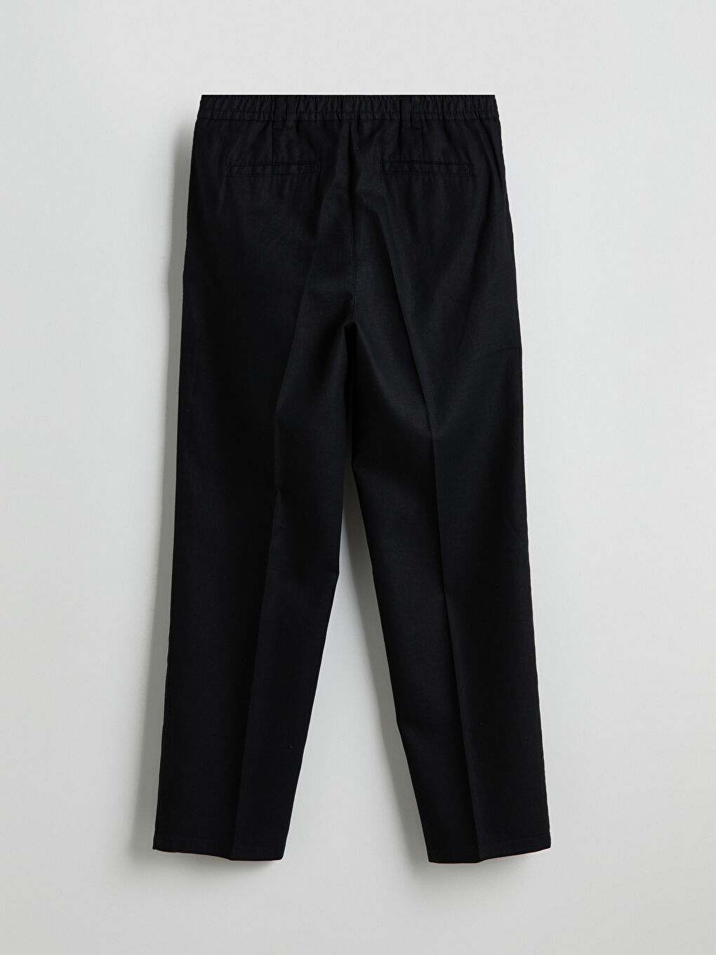 Standard Fit Linen Blended Men's Trousers -S5G539Z8-CVL
