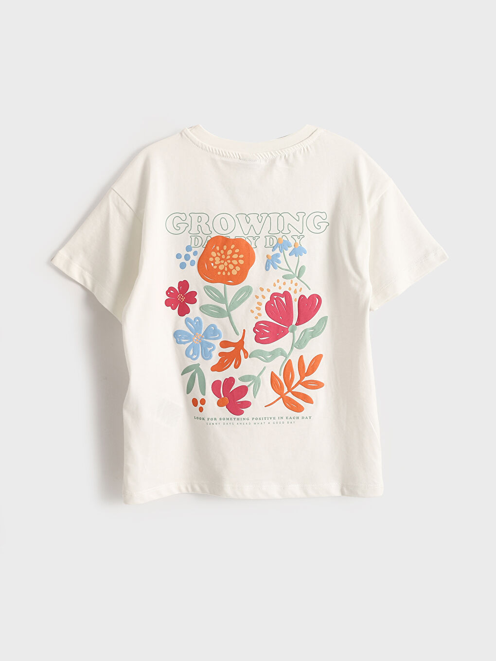 LCW Kids Crew Neck Printed Girls' T-Shirt -S5G568Z4-R9J