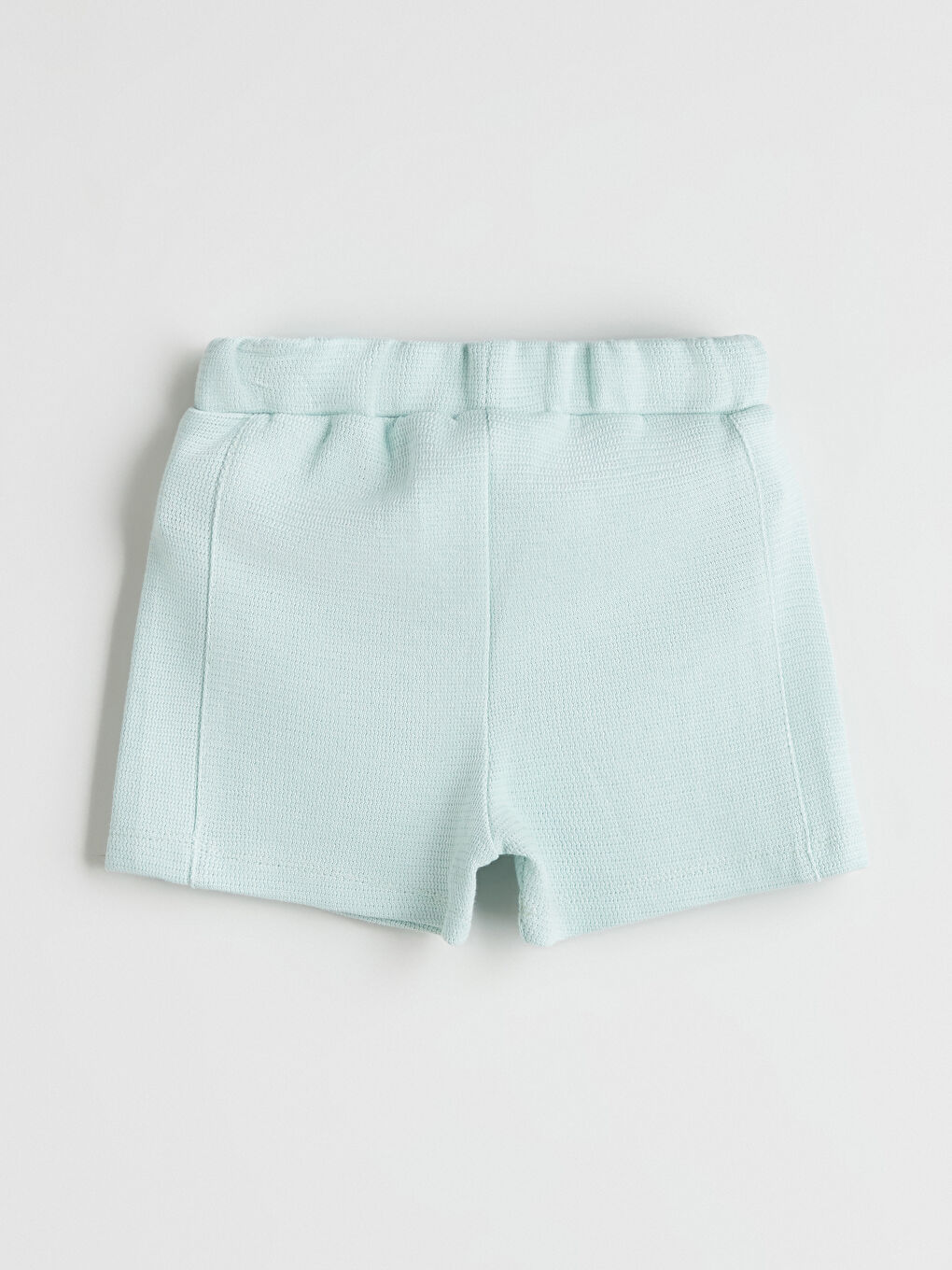 Turkuaz Beli Lastikli Basic Erkek Bebek Şort-2
