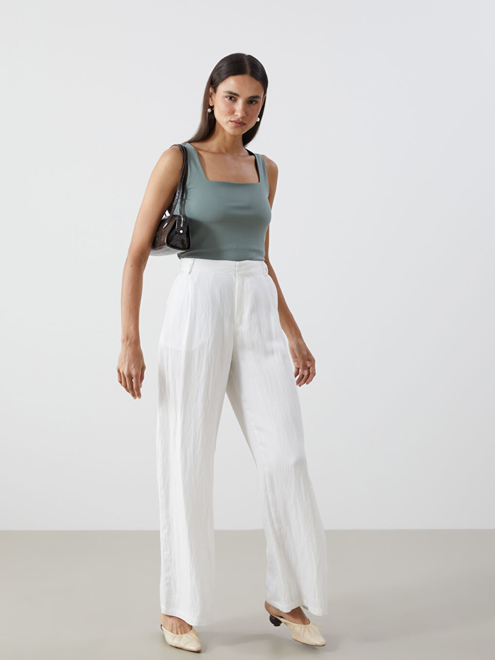 Women's Square Neck Tank Top -S5G609Z8-GZA