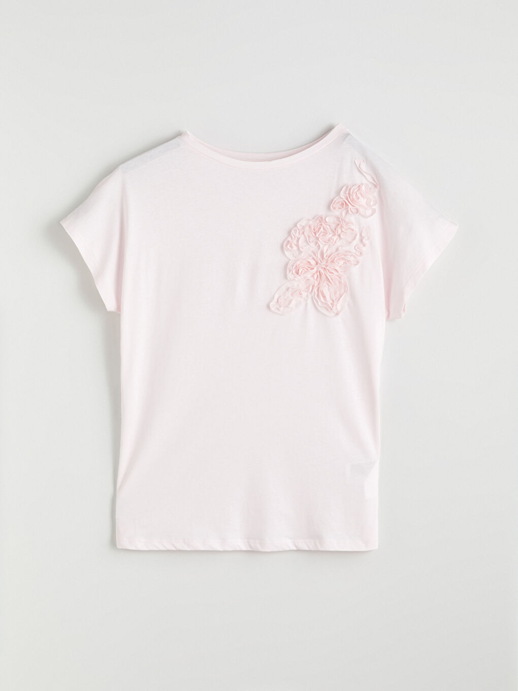 LCWAIKIKI Classic Rundhals-T-Shirt für Damen mit Applikationen -S5G610Z8-QVT