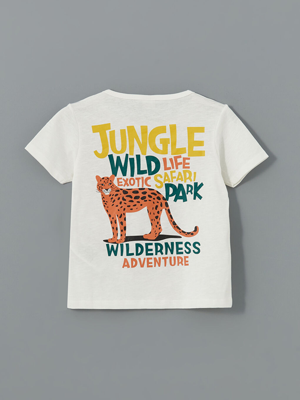 Beyaz Bisiklet Yaka Erkek Çocuk Şortlu Pijama Takımı-2