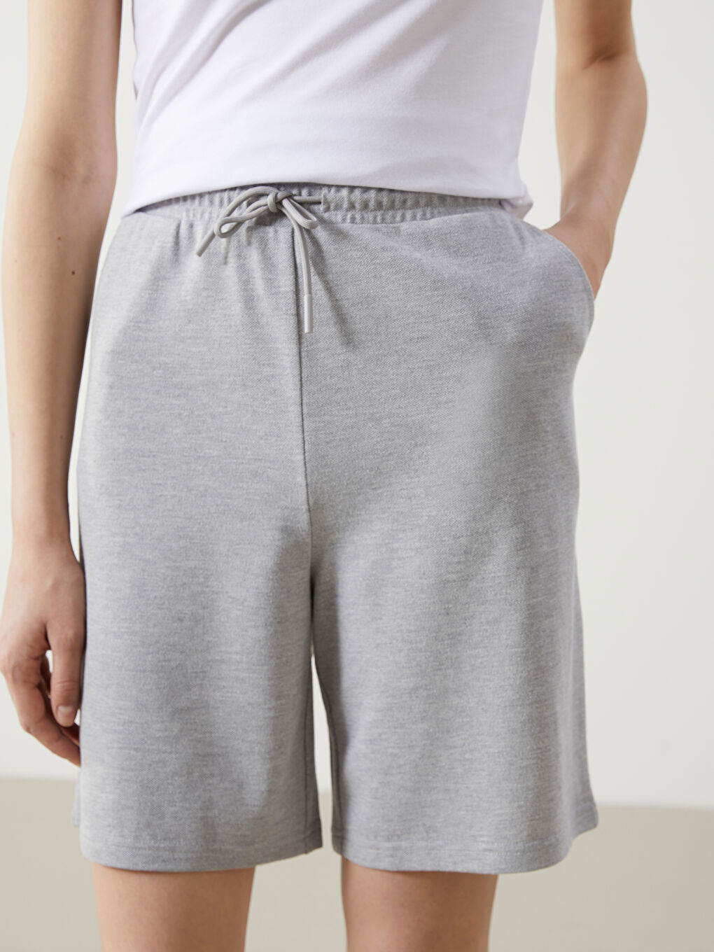 Women's Elastic Waist Shorts -S5G693Z8-CX7