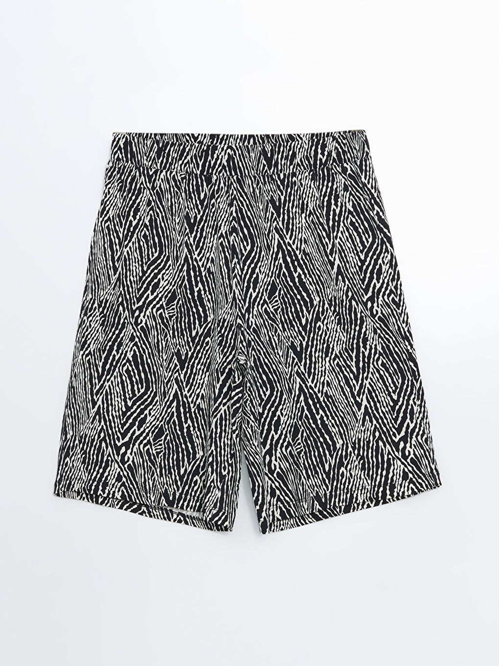 Women's Elastic Waist Patterned Shorts -S5G694Z8-LSJ