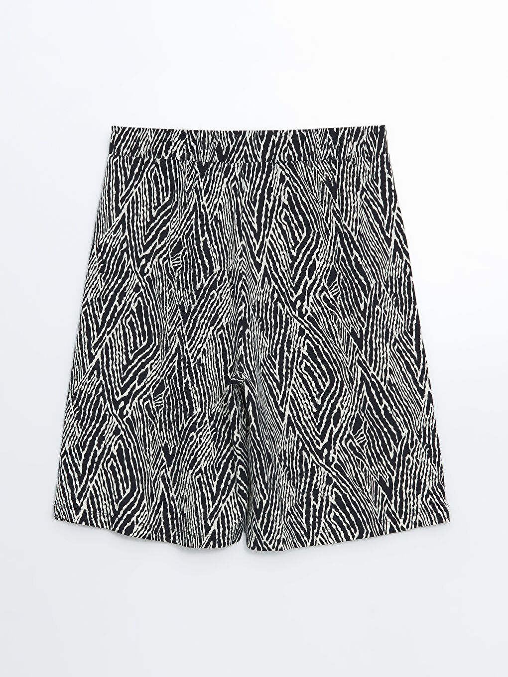 Women's Elastic Waist Patterned Shorts -S5G694Z8-LSJ