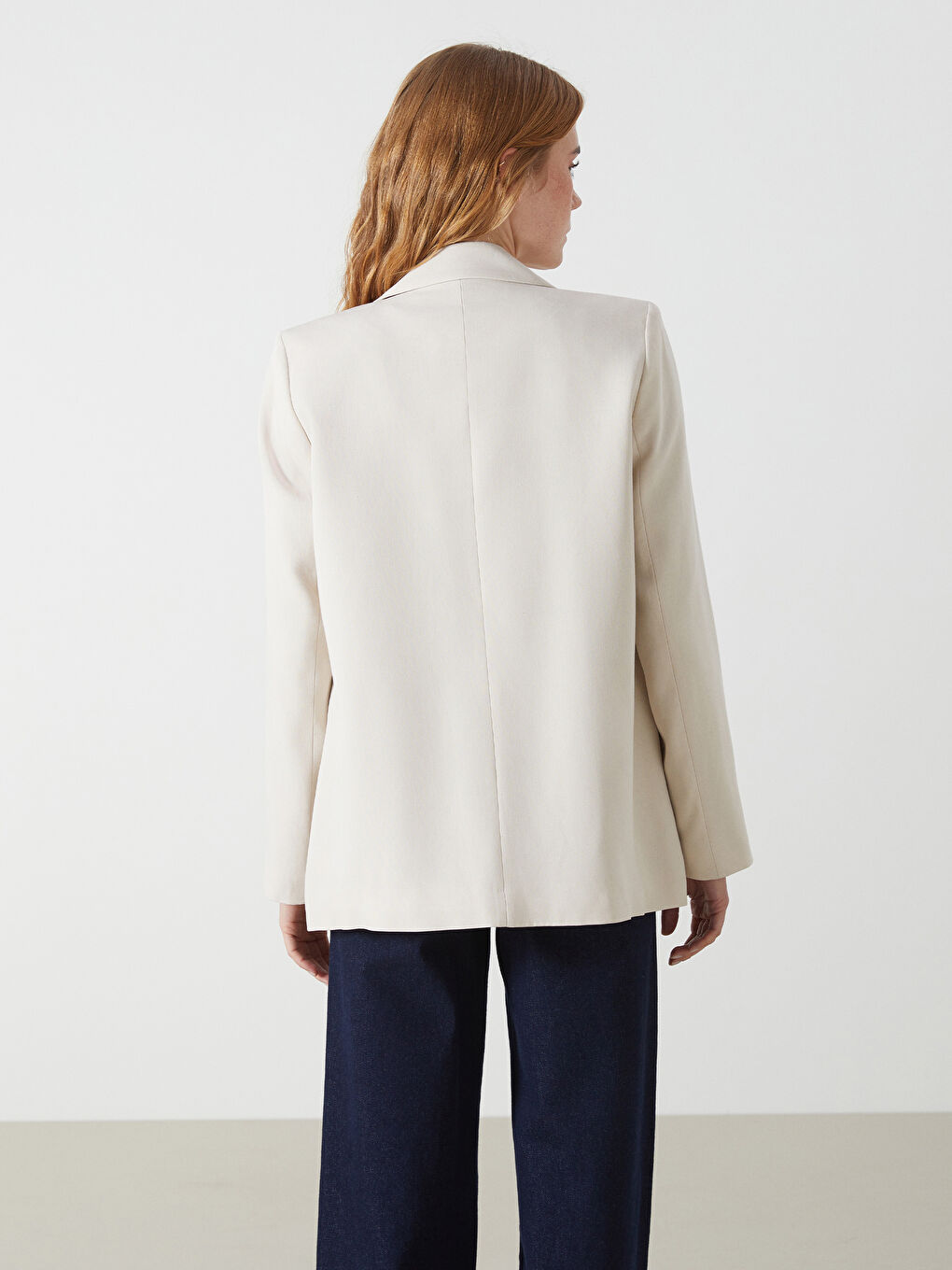 Linen Blend Women's Blazer Jacket -S5G741Z8-CTL