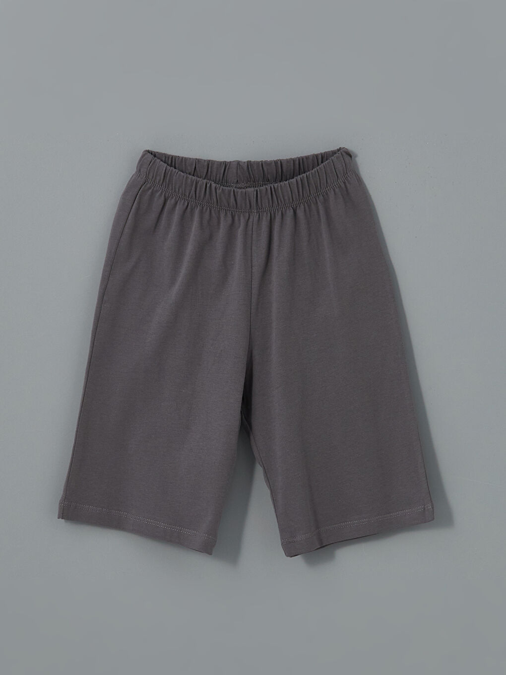 Gri Beli Lastikli Erkek Çocuk Pijama Şort