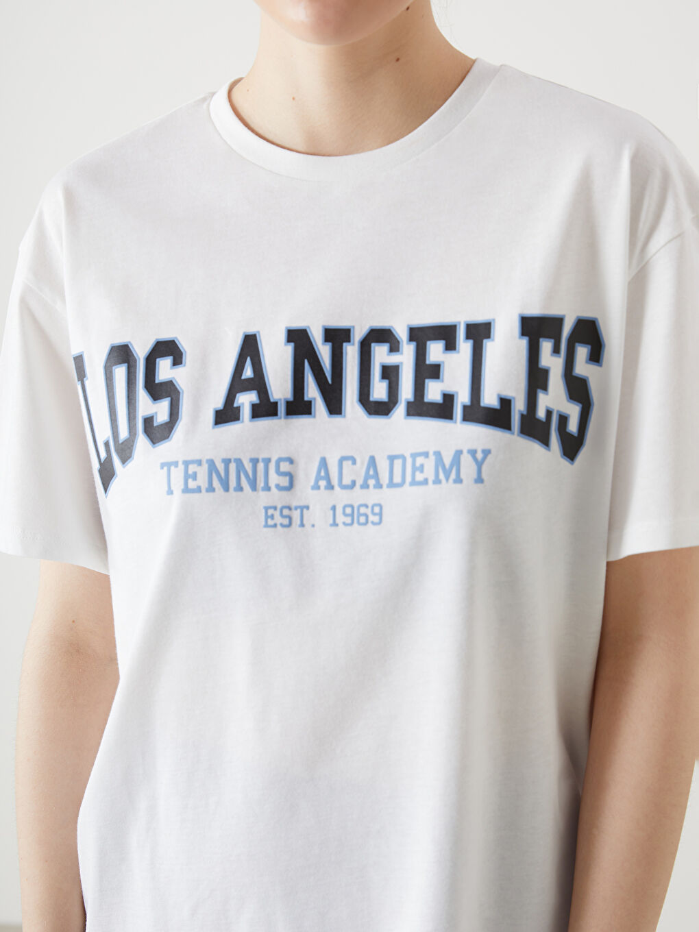 Los Angeles Printed Oversize Women's Sports T-Shirt -S5G815Z8-Q6K