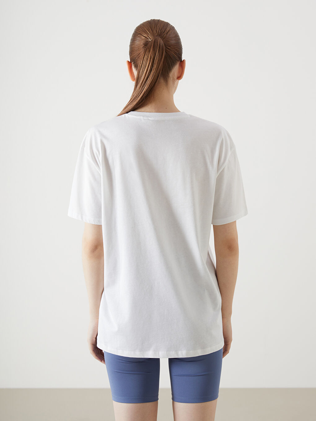 Los Angeles Printed Oversize Women's Sports T-Shirt -S5G815Z8-Q6K