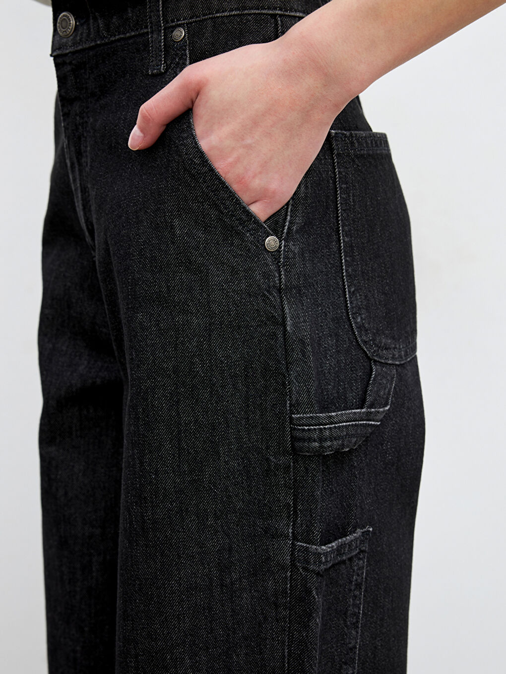 Jean Jambe Large pour Femmes-2