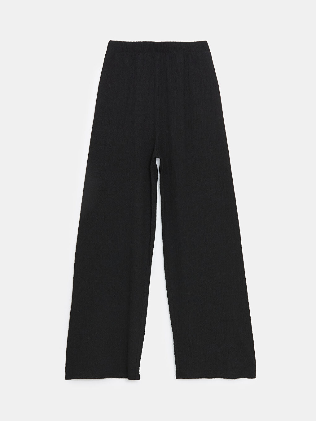 Elasticated Waist Textured Women's Trousers -S5G920Z8-CVL