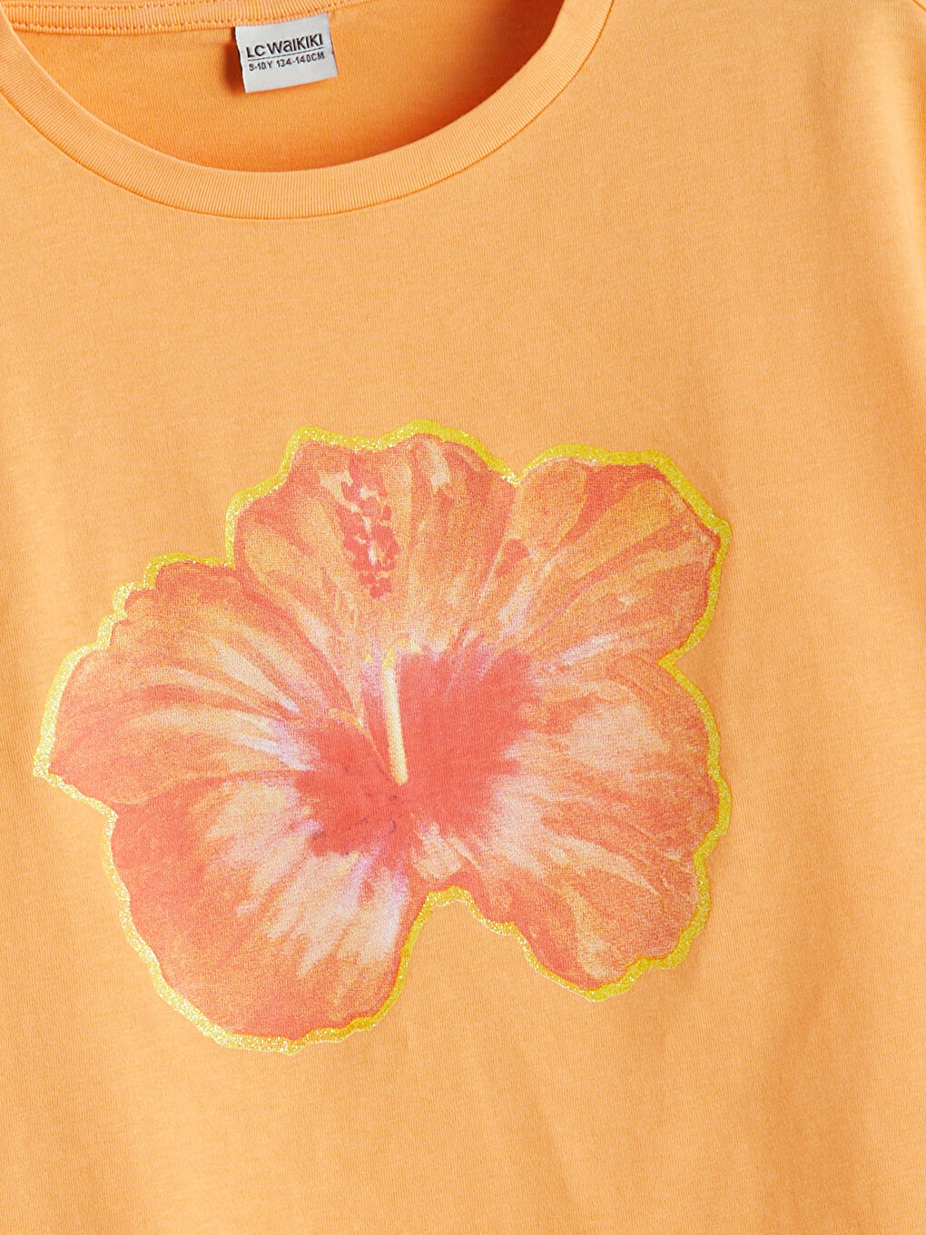 Crew Neck Floral Girls' T-Shirt -S5G930Z4-KVA