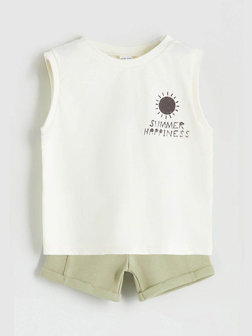 LCW baby Printed Baby Boys' Tank Top and Shorts 2 Pack -S5G950Z1-KXN
