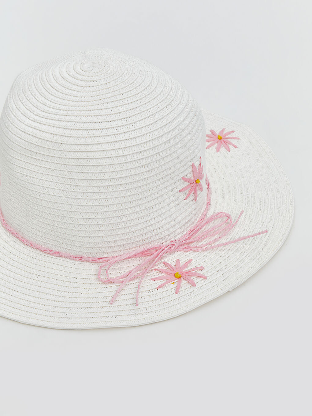 Girl WHITE Straw Hat -S5G969Z4-J5E