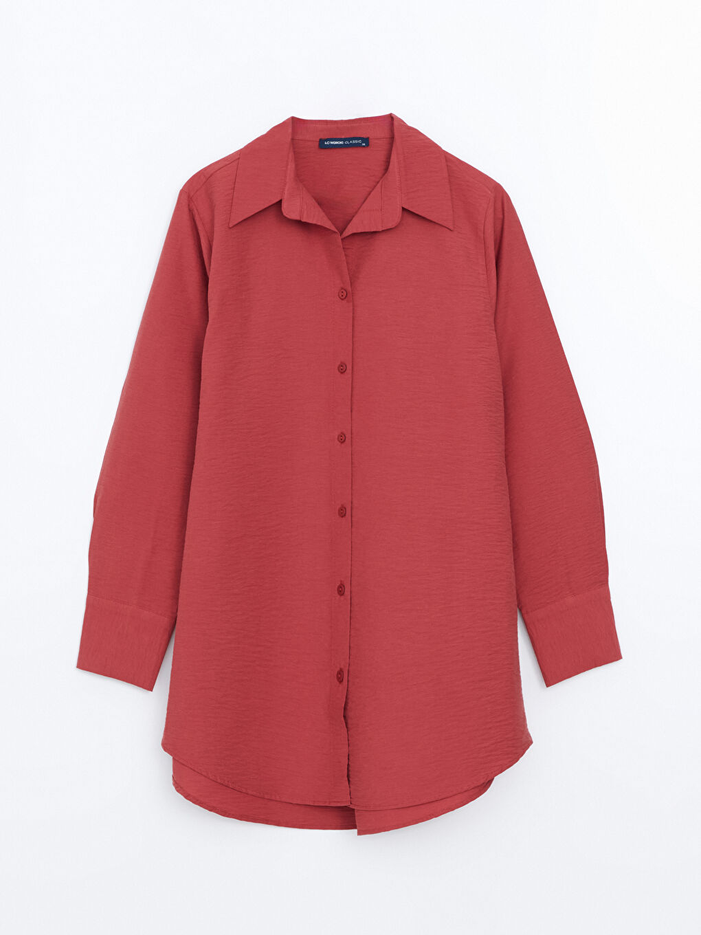LCWAIKIKI Classic Mercan Poplin Kadın Gömlek Tunik - 4