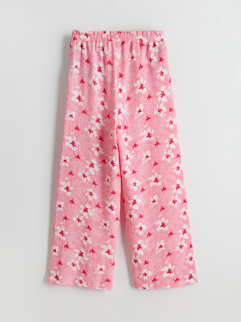 LCW Kids Beli Lastikli Çiçekli Kız Çocuk Pantolon -S5GA93Z4-LT4