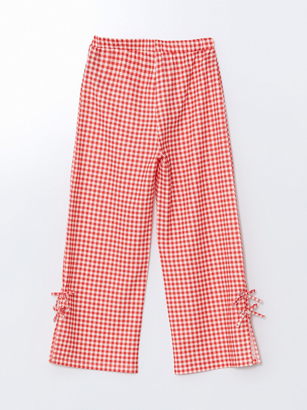 Elasticated Waist Plaid Girls' Trousers -S5GB14Z4-LTQ