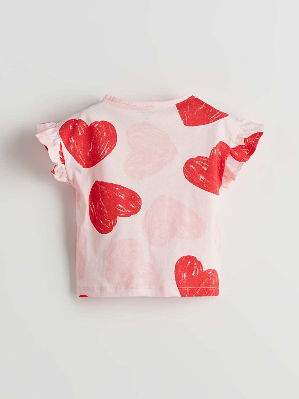 Heart Printed Baby Girls' Shortie Pyjama Set-3