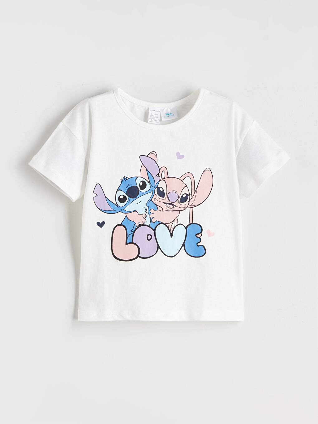 LCW baby Lilo & Stitch Printed Baby Girls' Shortie Pyjama Set -S5GB35Z1-FDU