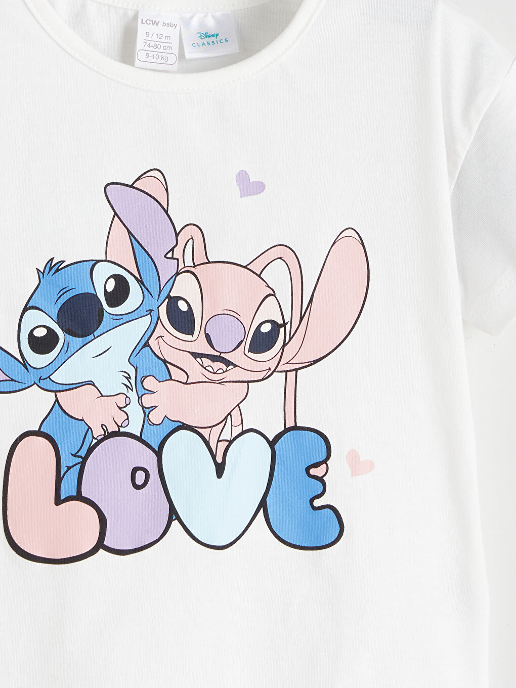 LCW baby Lilo & Stitch Printed Baby Girls' Shortie Pyjama Set -S5GB35Z1-FDU