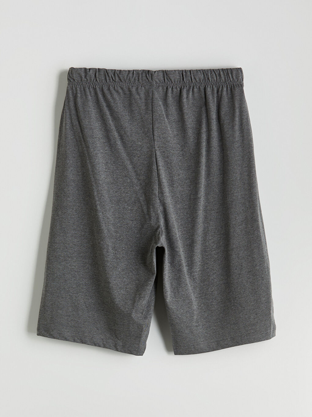 Gri Standart Kalıp Erkek Pijama Alt Şort-1