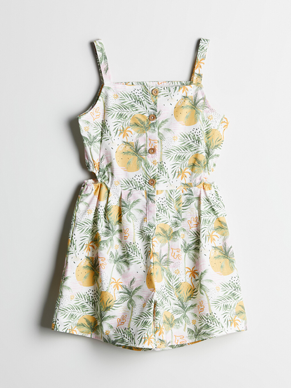 Square Collar Girls Overalls