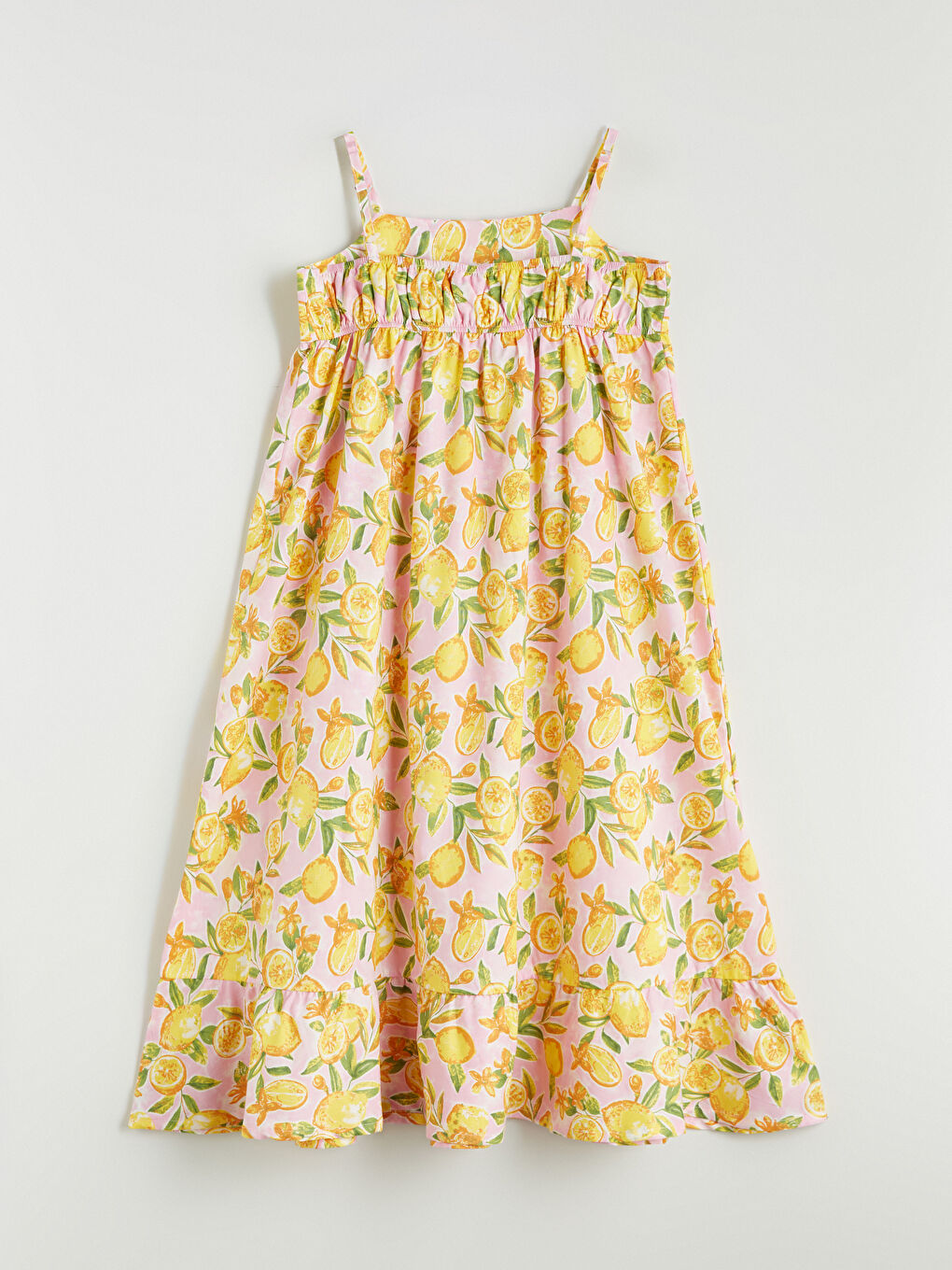 LCW Kids Square Neck Girls' Dress -S5GB83Z4-LT4