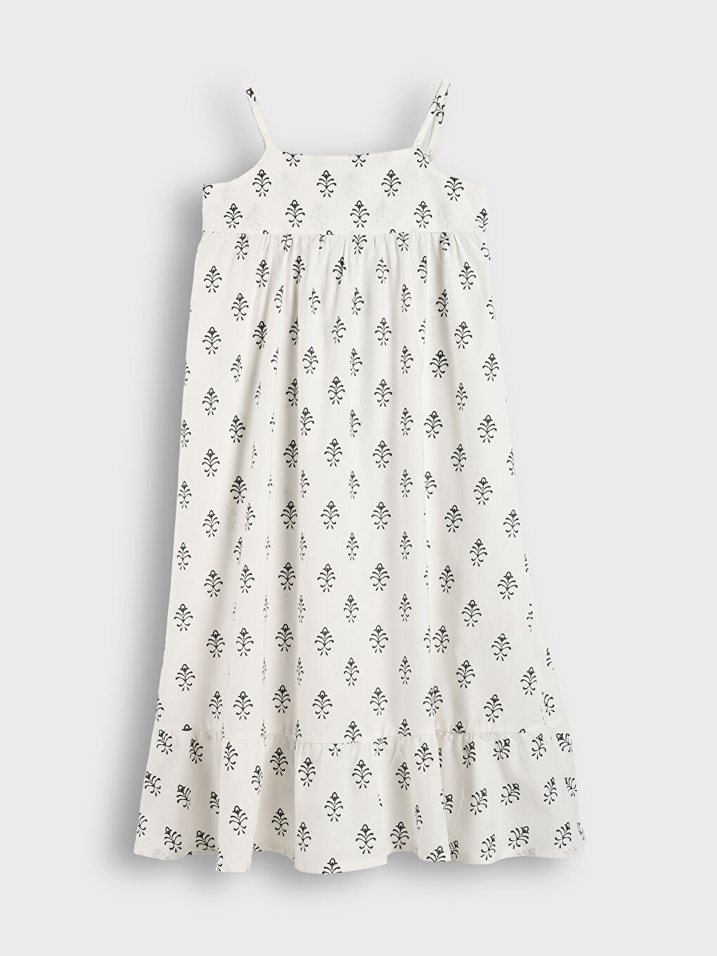 LCW Kids Square Neck Girls' Dress -S5GB83Z4-LQA