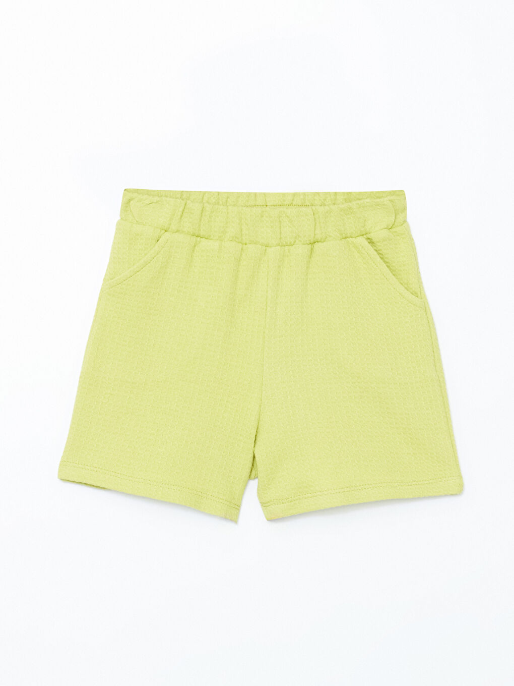 Elastic Waist Textured Girls' Shorts -S5GB97Z4-G8P