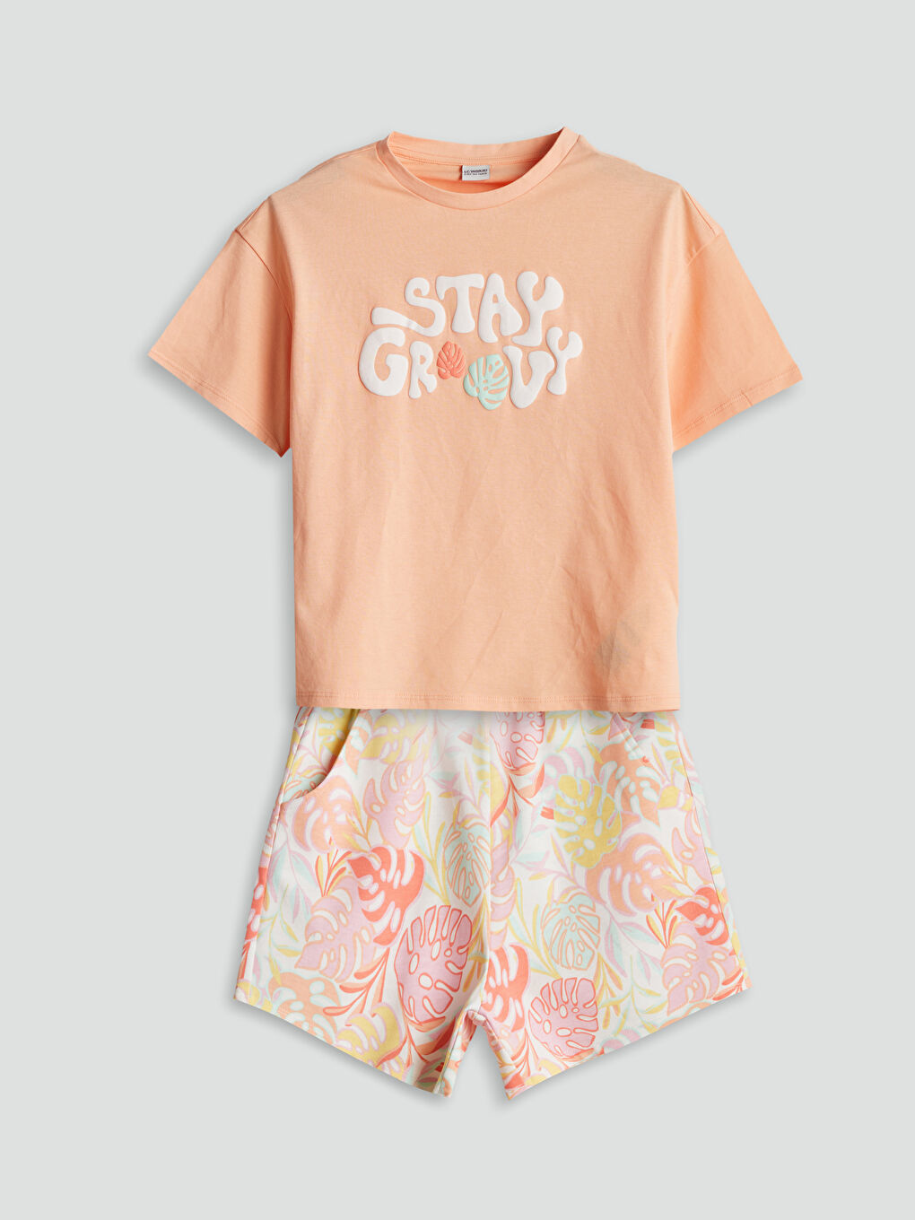 Crew Neck Girls T-Shirts and Shorts -S5GC05Z4-VVW