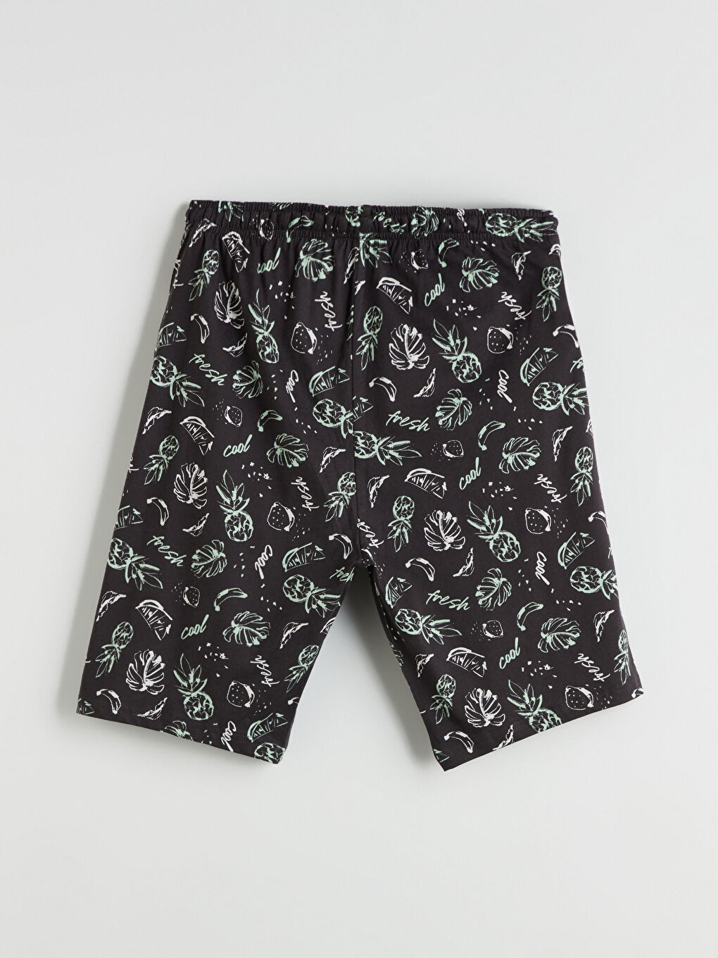 Antrasit Standart Kalıp Erkek Pijama Alt Şort-1