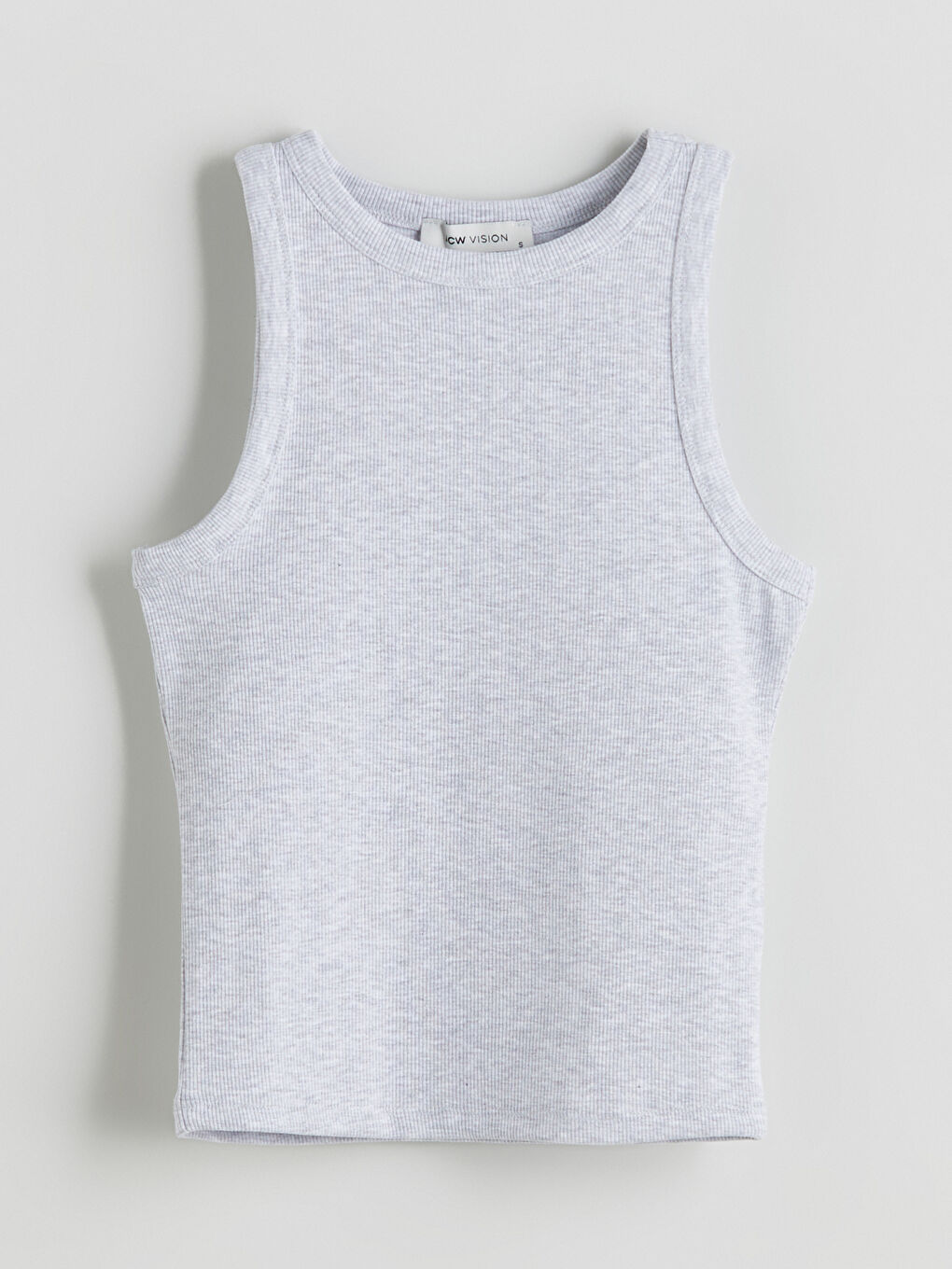 Crew Neck Textured Women's Tank Top -S5GC35Z8-EEZ
