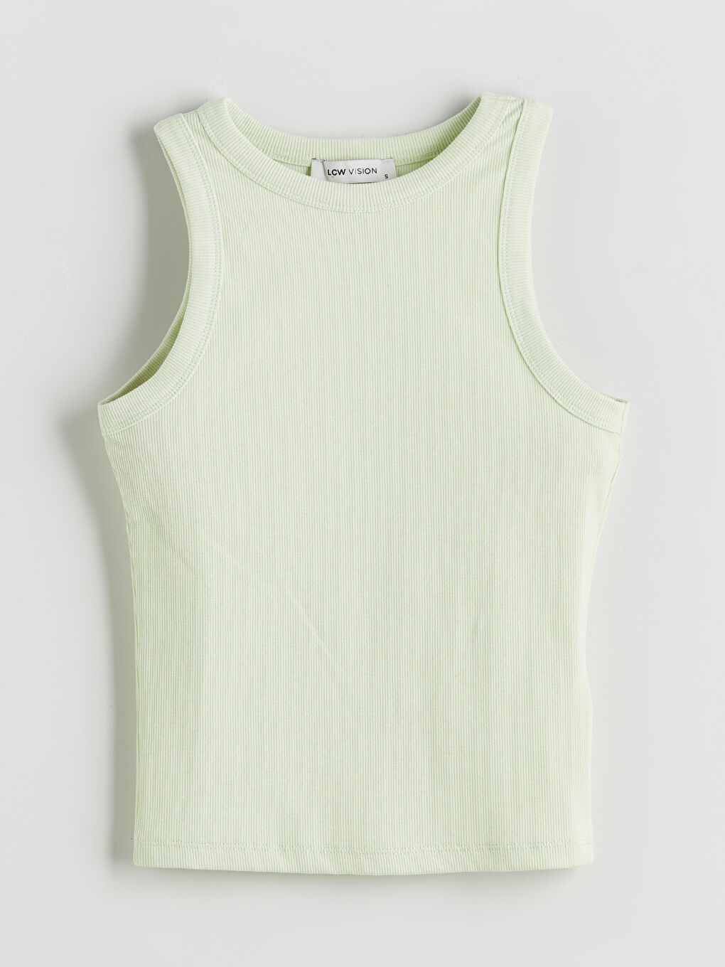 Crew Neck Textured Women's Tank Top -S5GC35Z8-FUA