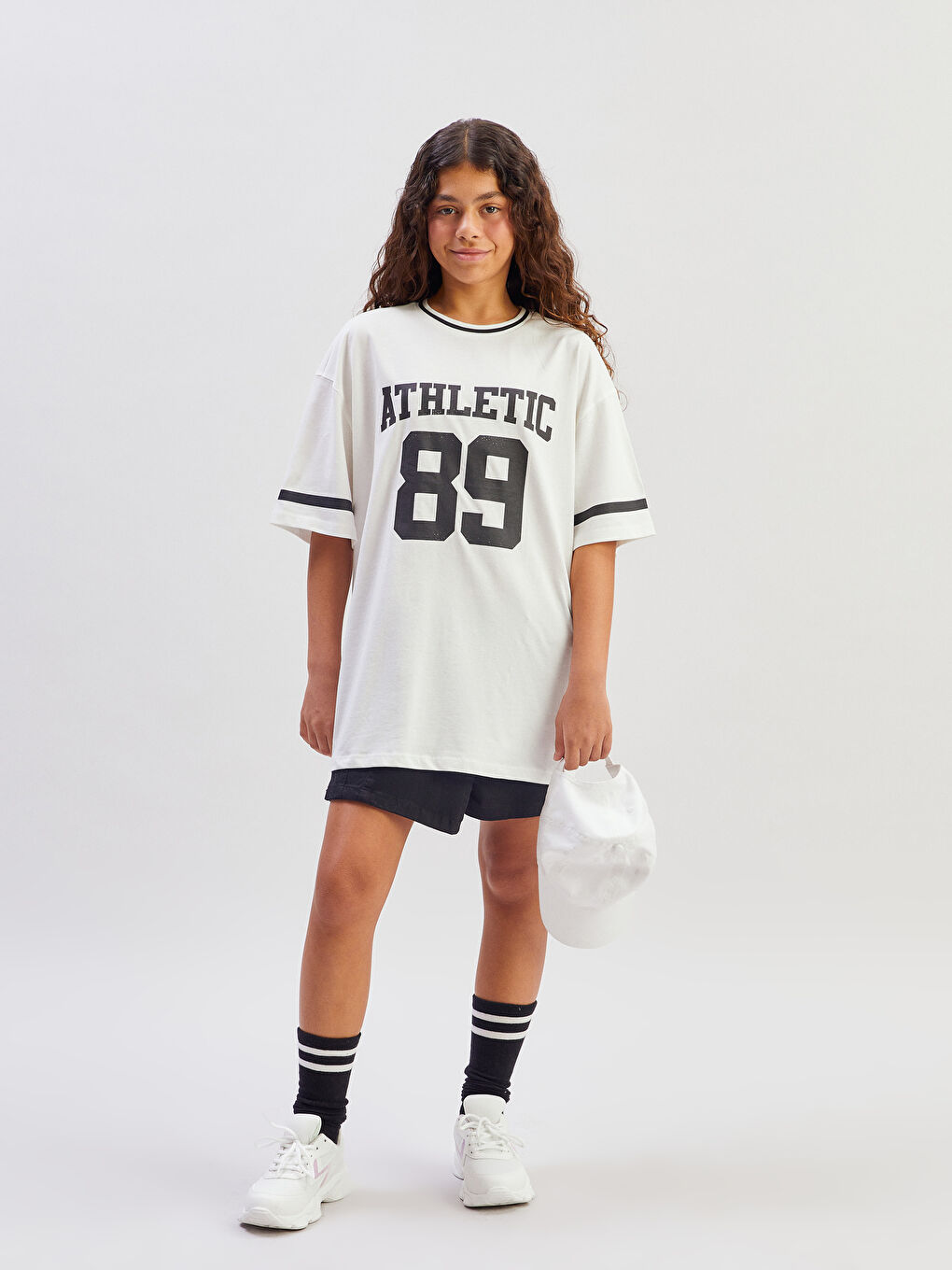 LCW Kids Crew Neck Printed Girls' T-Shirt -S5GC51Z4-FDU