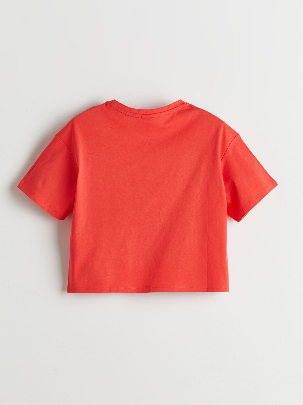 Crew Neck Embroidered Girls' T-Shirt -S5GC56Z4-Z2T