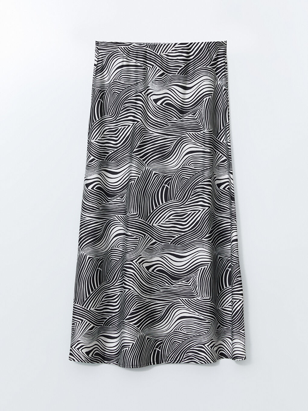 Slim Fit Patterned Satin Skirt -S5GC78Z8-LQJ