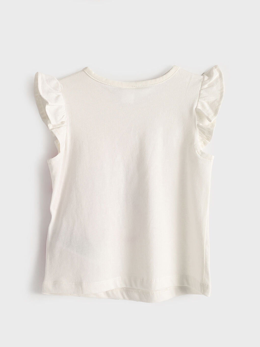 تانك توب مطبوع برقبة دائرية للبنات-1