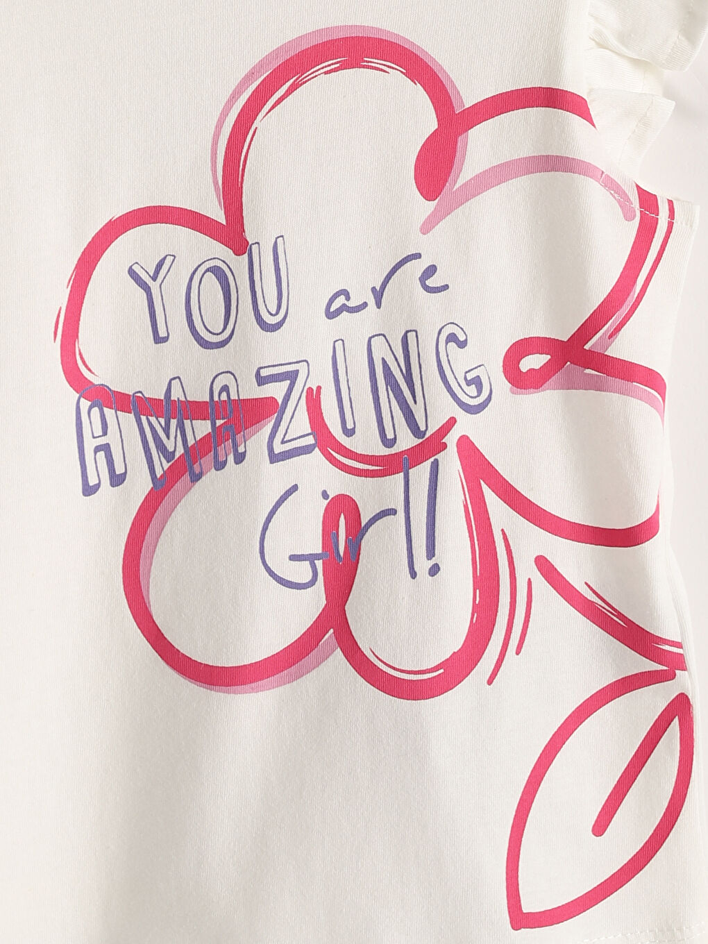 تانك توب مطبوع برقبة دائرية للبنات-3