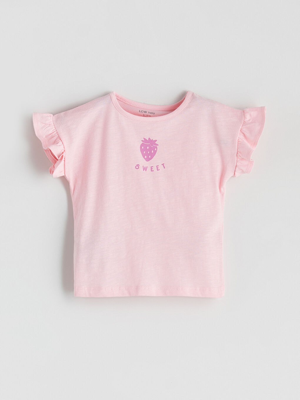 LCW baby Къс пижамен комплект с кръгло деколте за бебета момичета -S5GC83Z1-YFZ