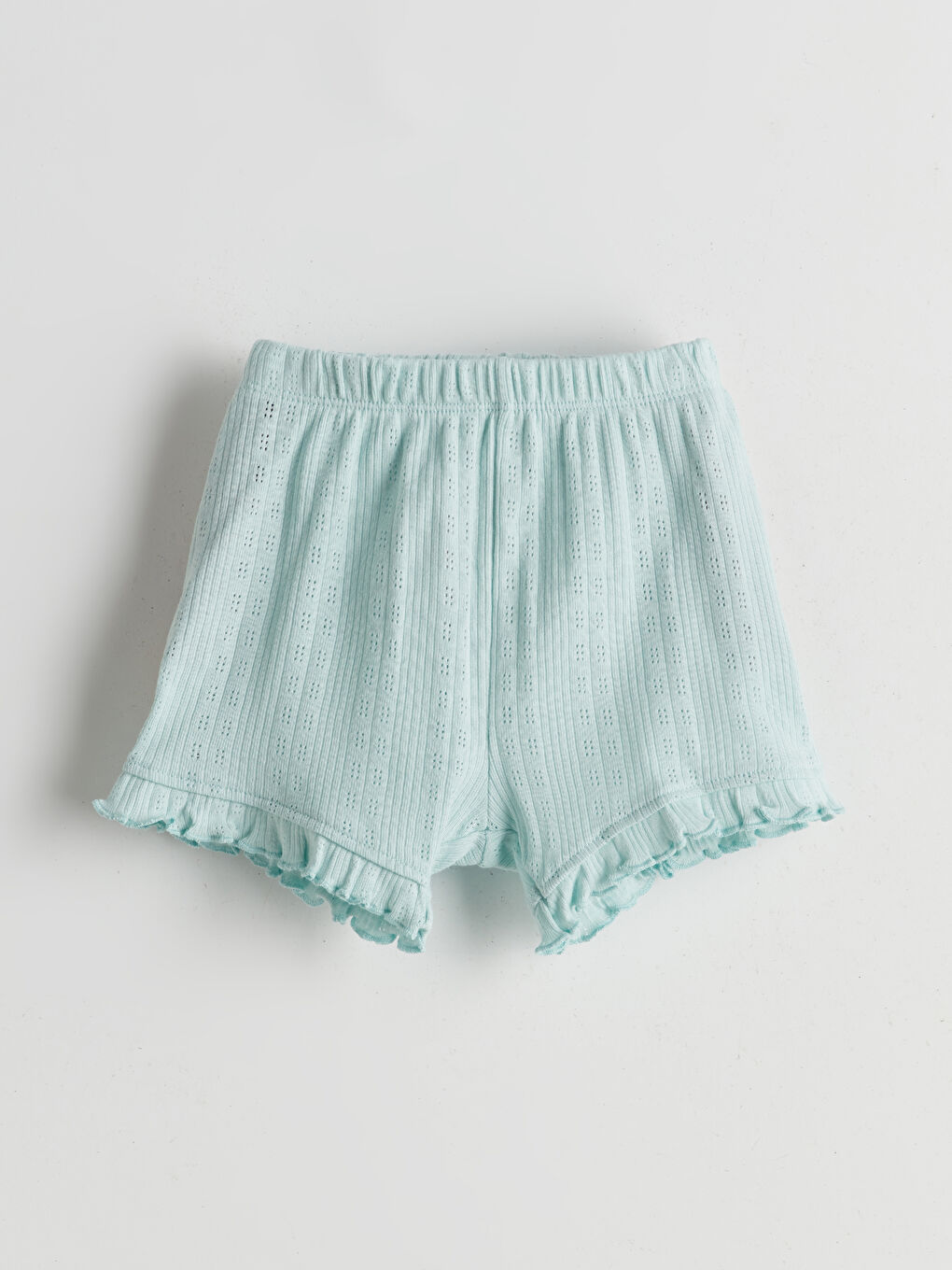 Crew Neck Baby Girl Pajama Set with Shorts -S5GC86Z1-YXJ