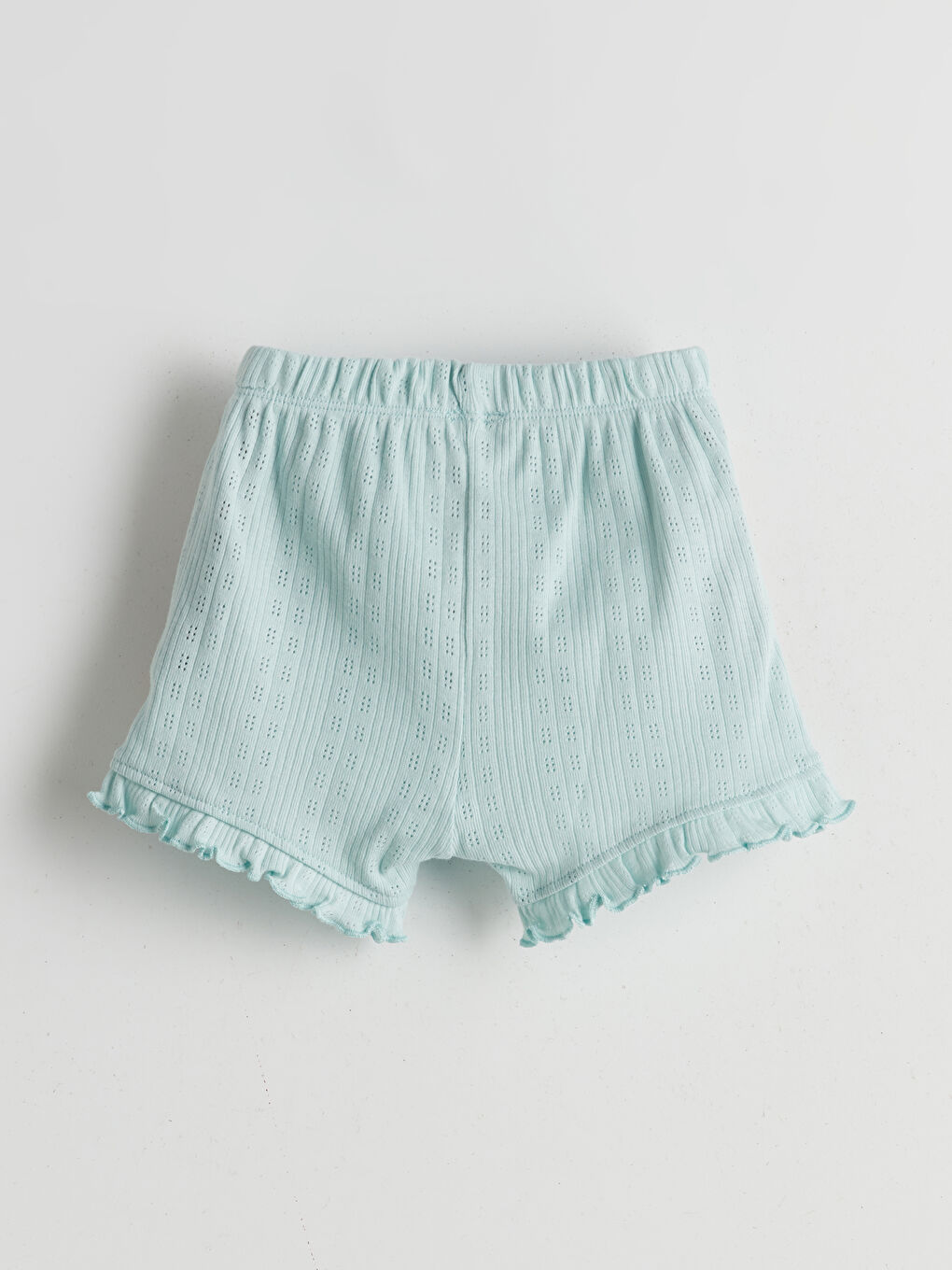 Crew Neck Baby Girl Pajama Set with Shorts -S5GC86Z1-YXJ