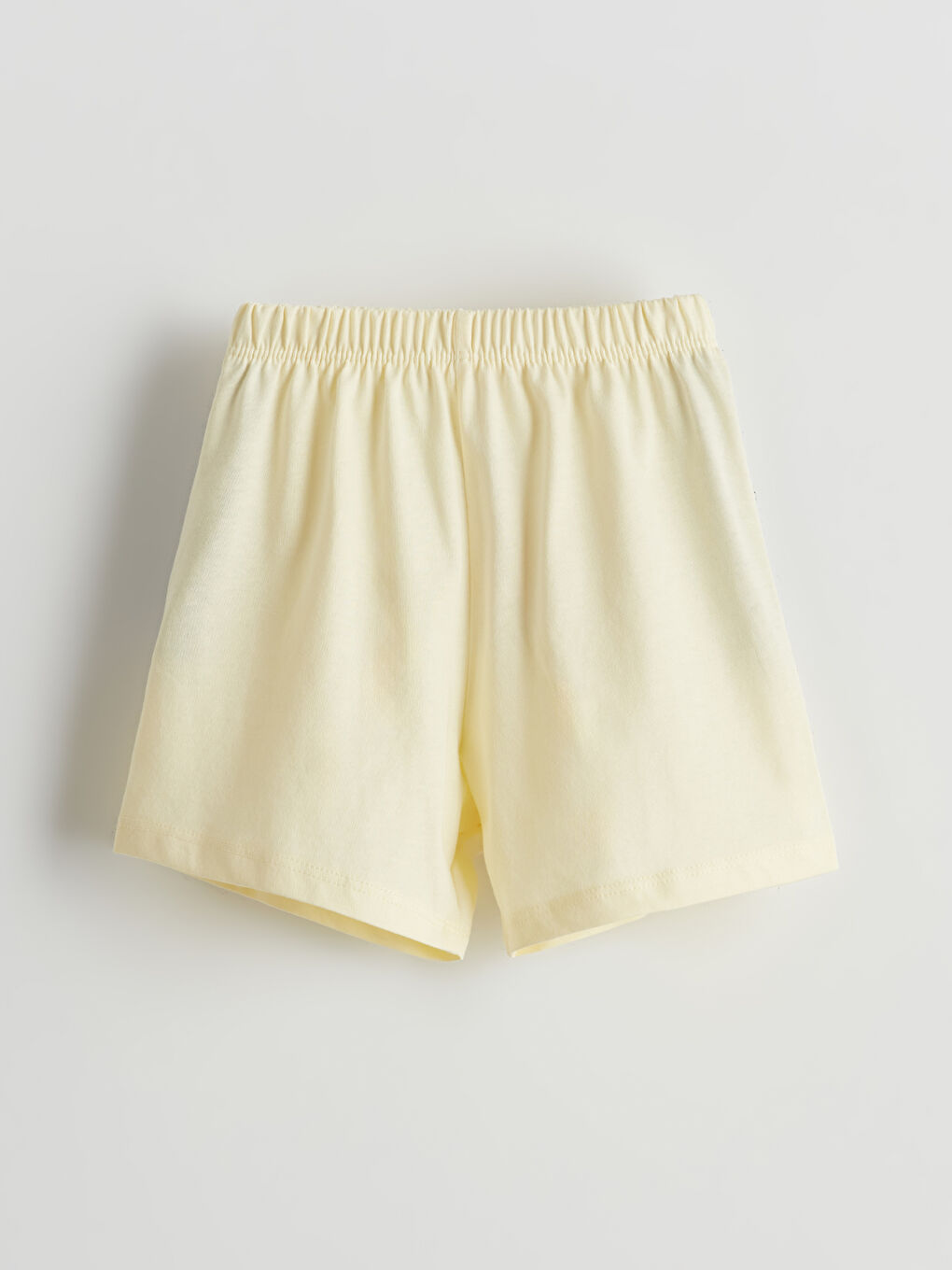 Sarı Beli Lastikli Erkek Bebek Şort