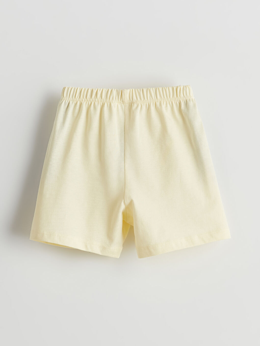 Sarı Beli Lastikli Erkek Bebek Şort-1