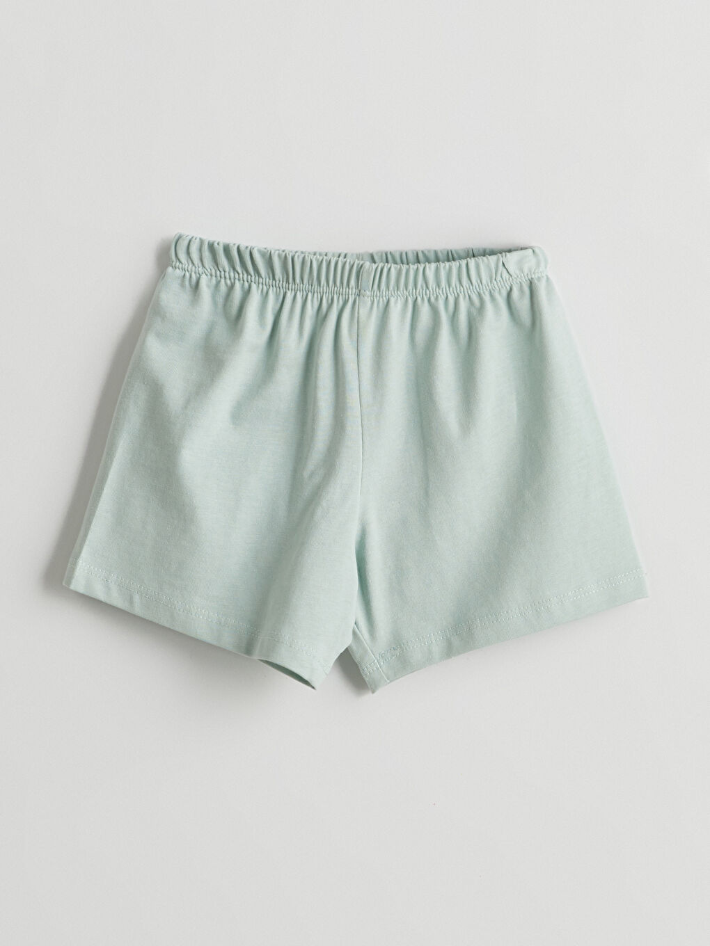 Mavi Beli Lastikli Erkek Bebek Şort