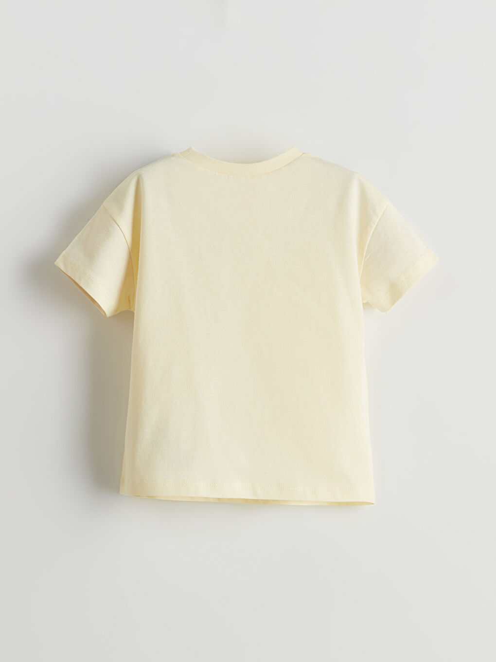 Sarı Bisiklet Yaka Baskılı Erkek Bebek Tişört-2